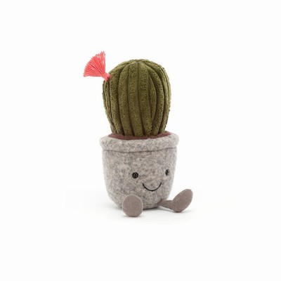 Jellycat Silly Succulent Barrel Cactus USA | 86190EUBN